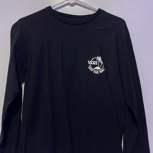 Black and white Vans long sleeve